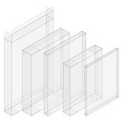 A6 Greeting Card Crystal-Clear Boxe